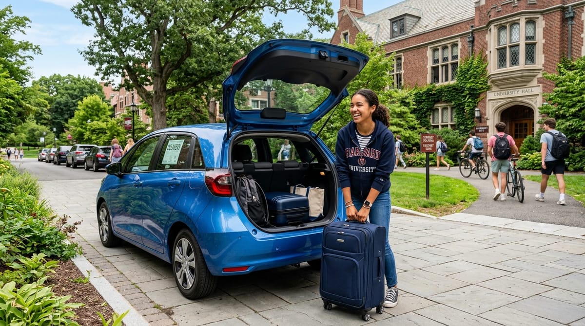 College campus student car transport delivery